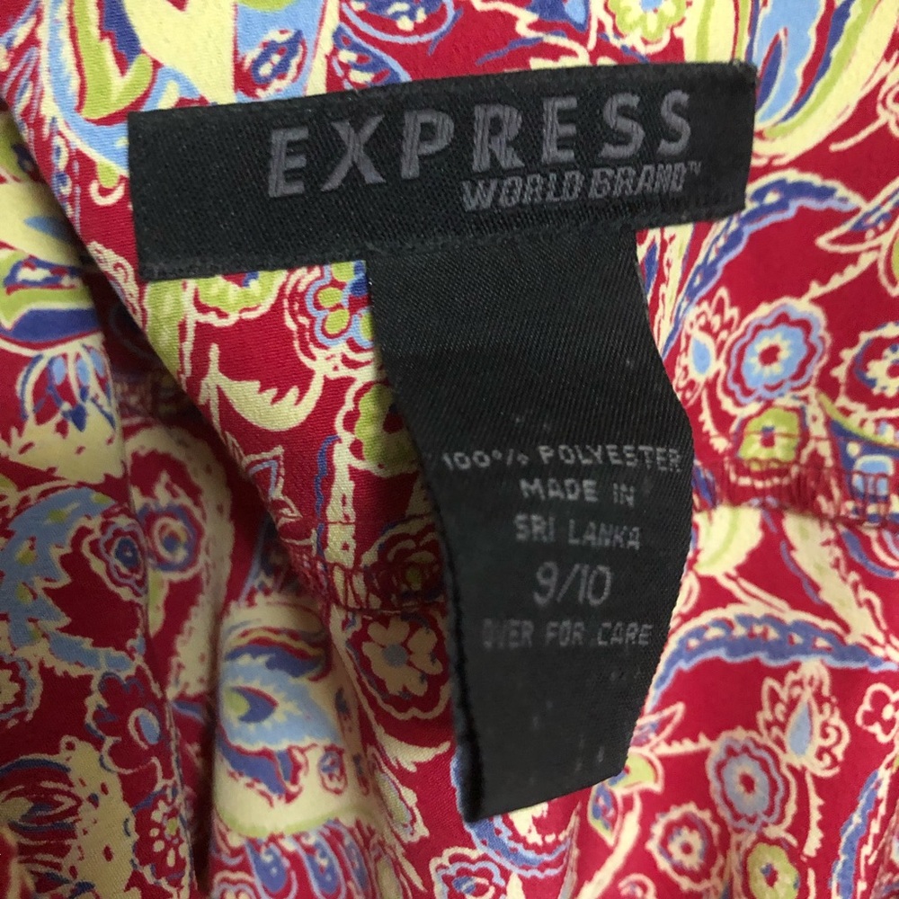 Express Adjustable Spaghetti Strap Dress - Red - image 2